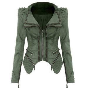 Adorable olive green canvas jacket